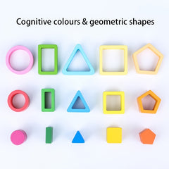 Wooden Sort & Stack Toy for Toddlers