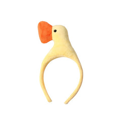 Duck Headband Plush Headdress for Girls Kids Fuzzy Women Makeup Skincare Party