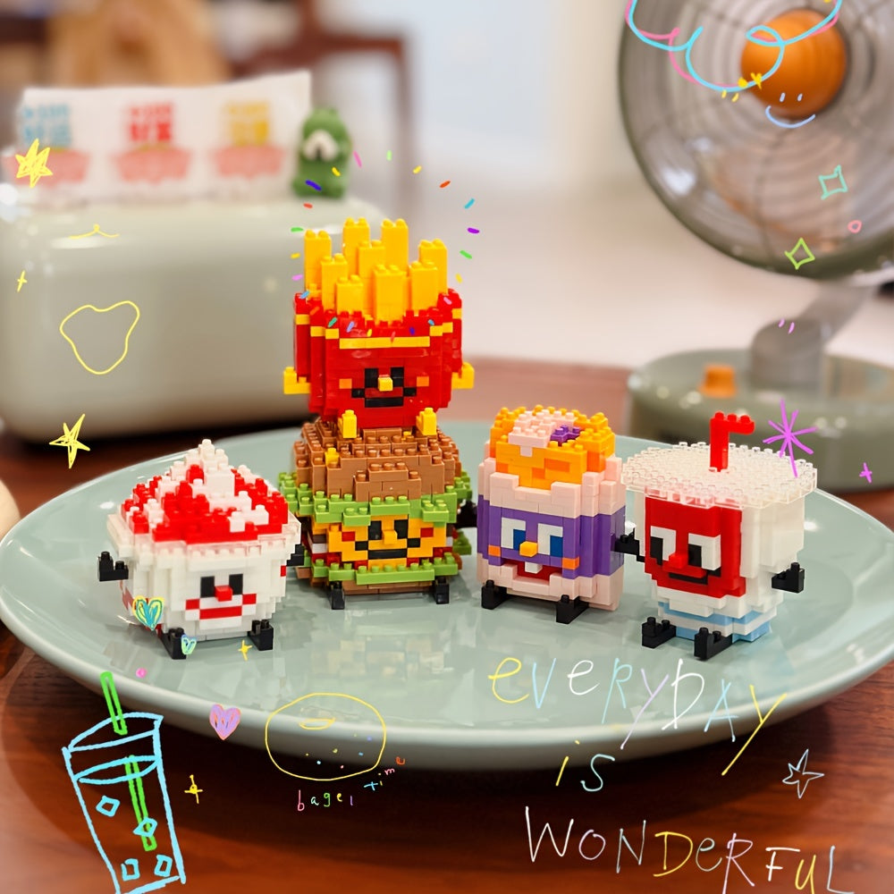 Building Blocks Toys Happy Food Play Series