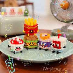 Building Blocks Toys Happy Food Play Series