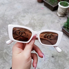 Vintage Oversized Cat Eye Sunglasses Women Sun Protection Lenses