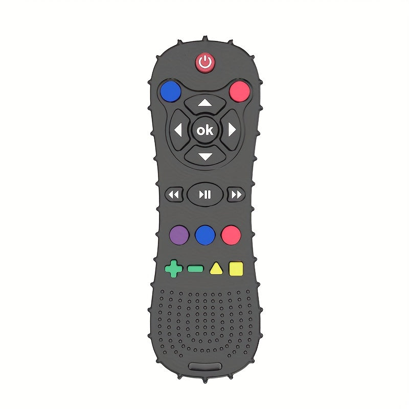 Silicone Teether Toy for Babies 6-12 Months, Remote Control Shape
