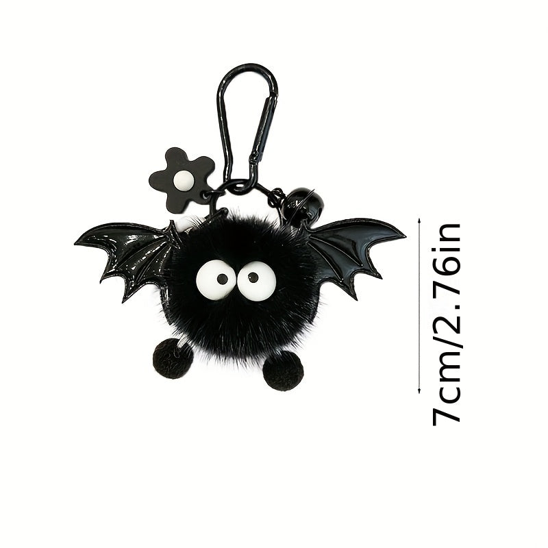 Little Devil Keychain Plush Doll Bat Keychain Halloween Accessories