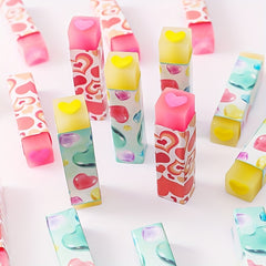 2pcs Love Pencil Erasers Fun Desk Pet Erasers
