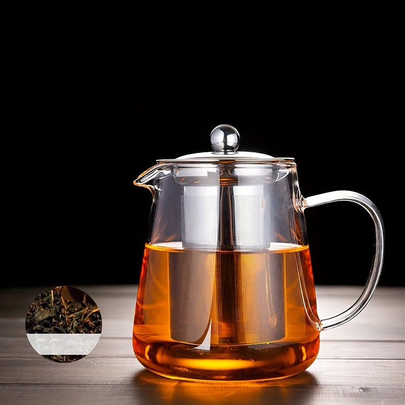 Glass Tea Infuser High Temp Resistant Filter, 4 Cups, Ramadan Gift