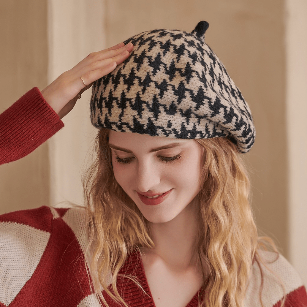 Multicolor Beret Casual Autumn Winter Painter Hat
