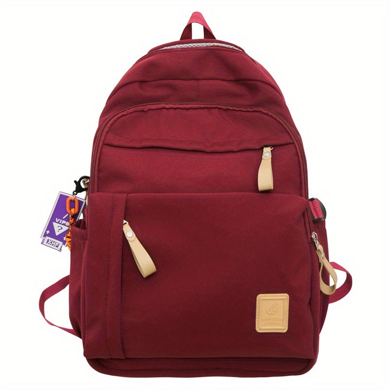 Preppy Style Laptop Backpack for Teenagers