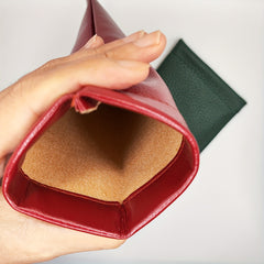 2pcs Christmas Storage Pouch for Sunglasses Keys Accessories - Soft Faux Leather