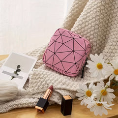 Geometric Zipper Storage Bag Lightweight Travel Organizer