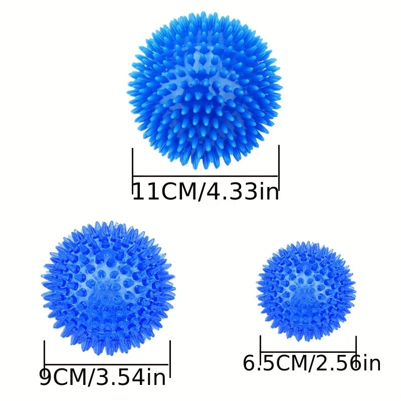 Squeaky Dog Molar Ball Toy Tough Rubber Durable Dog Teeth Cleaning Ball