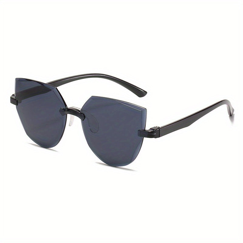 Rimless Cat Eye Sunglasses UV400