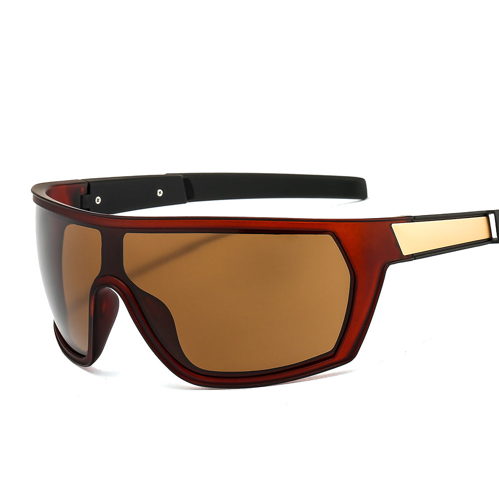 Sports Anti-UV One Piece Sunglasses for Cycling Mountaineering