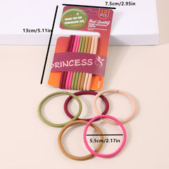 10pcs Girls Hair Tie Colorful Elastic Scrunchie Ponytail Holder