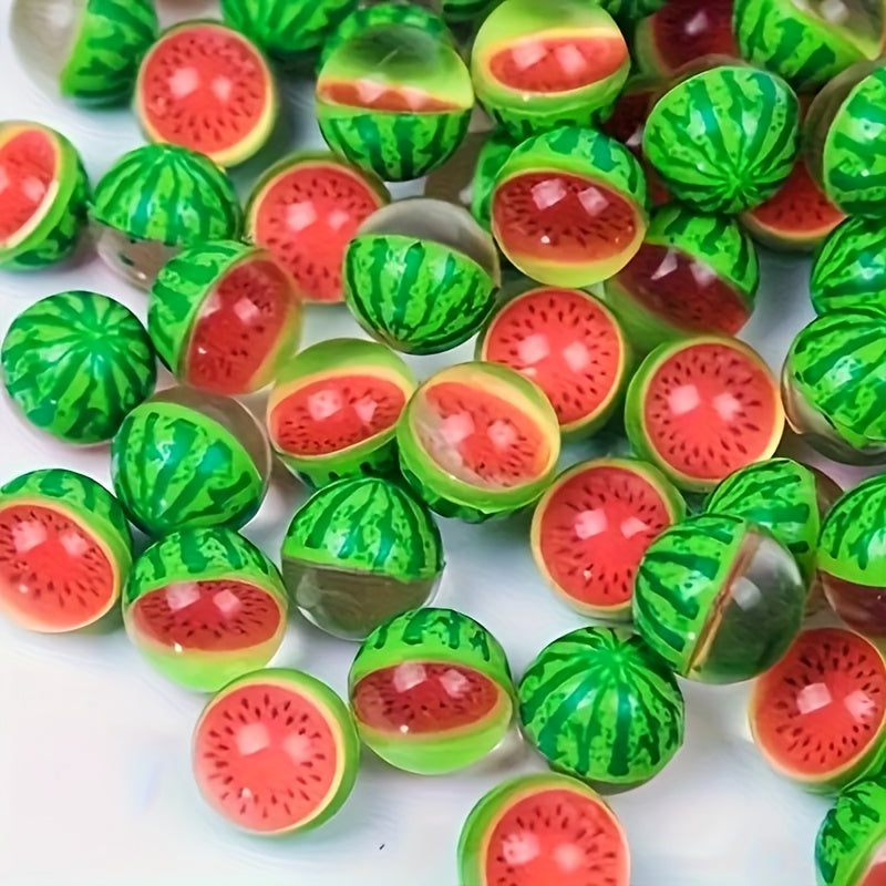 12pcs Watermelon Bouncy Balls for Parties and Events
