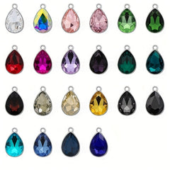 10pcs Charm Crystal Pendant for DIY Jewelry Earrings Bangle Necklace