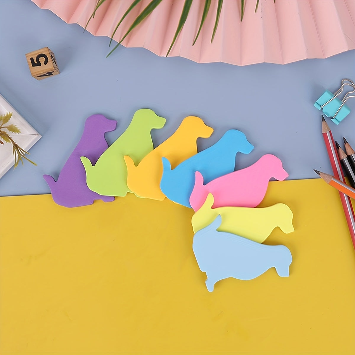 7pcs Dog Series Sticky Note 30 Sheets Notepad School Label Stationery