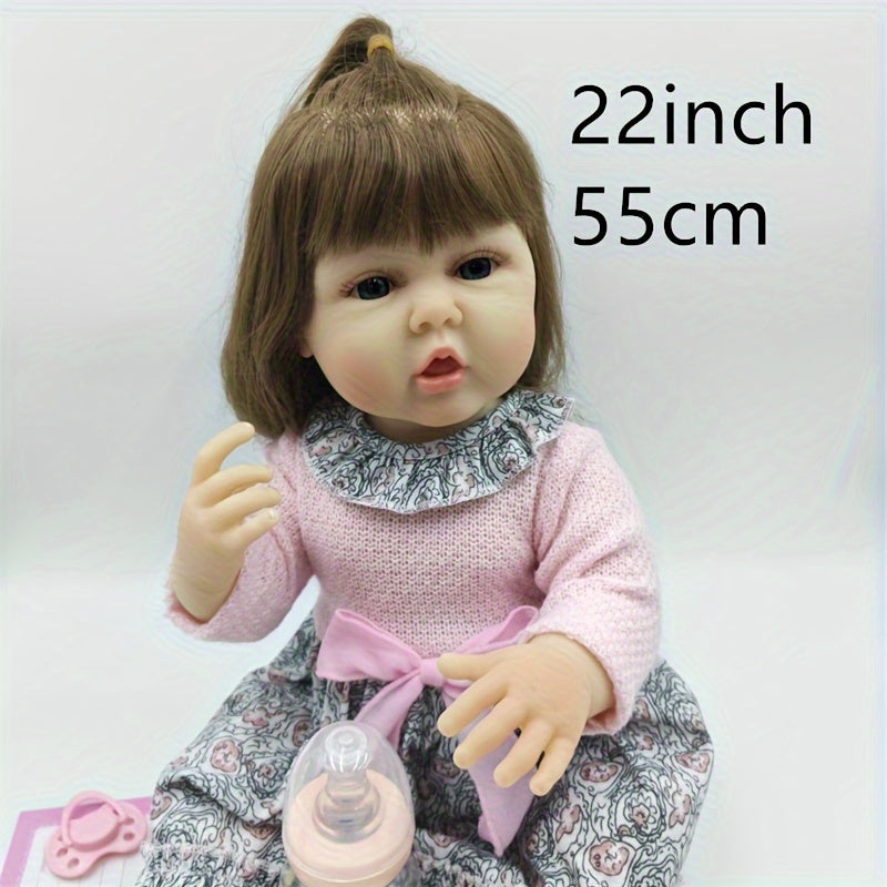 22" Soft Hair Transplant Reborn Doll for Kids