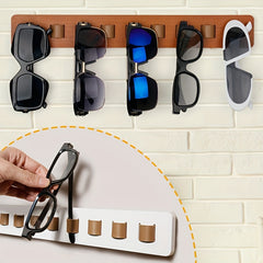 Wood Sunglasses Storage Wall Mounted Eyeglasses Holder