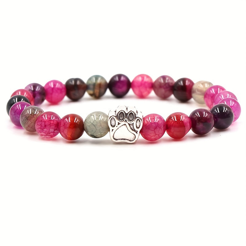 Natural Agate Bracelet Hand woven Rope Tourmaline Lapis Lazuli Turquoise Amber