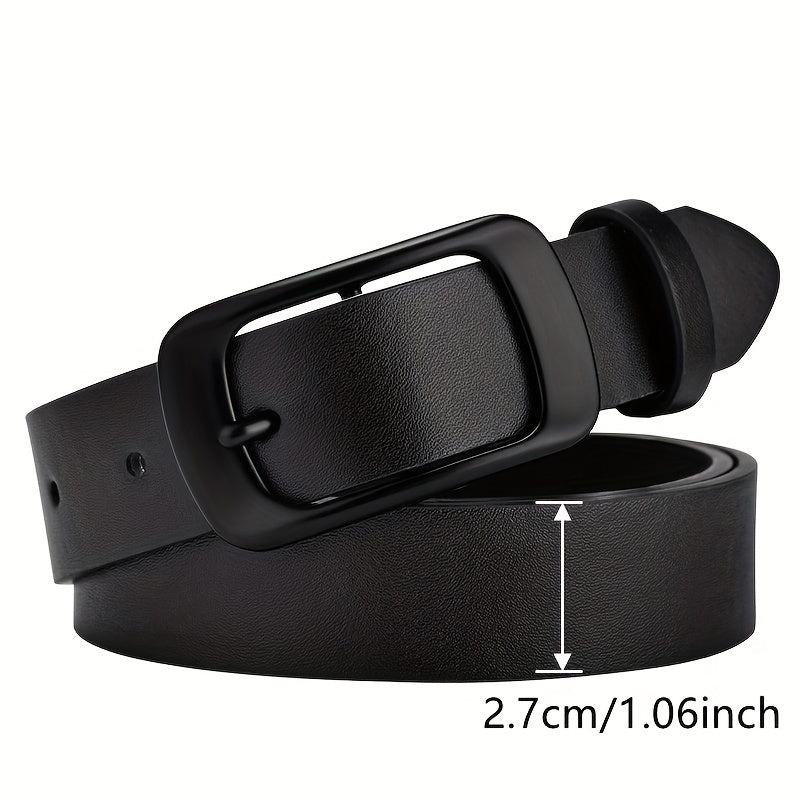 Men's PU Leather Buckle Belt Business Casual Decorative Belt