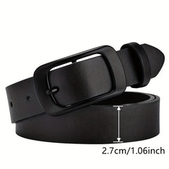 Men's PU Leather Buckle Belt Business Casual Decorative Belt