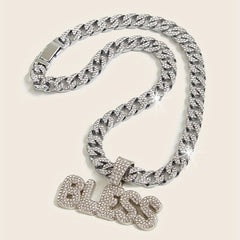 Bless Pendant Women's Hip Hop Cuban Chain Fine Jewelry