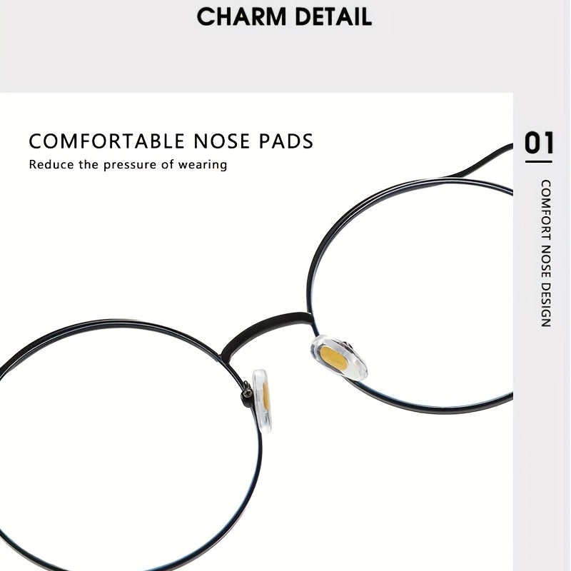 Round Frame All-match Anti-Light Glasses for Men