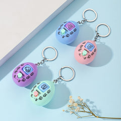 4pcs Finger Guessing Game Machine Keychain Funny Bag Accessory Key Ring