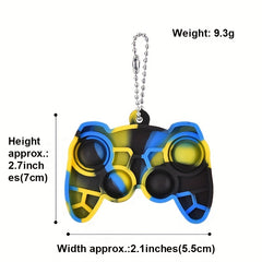 Gamepad POP It Keychain For Men Decompression Toy