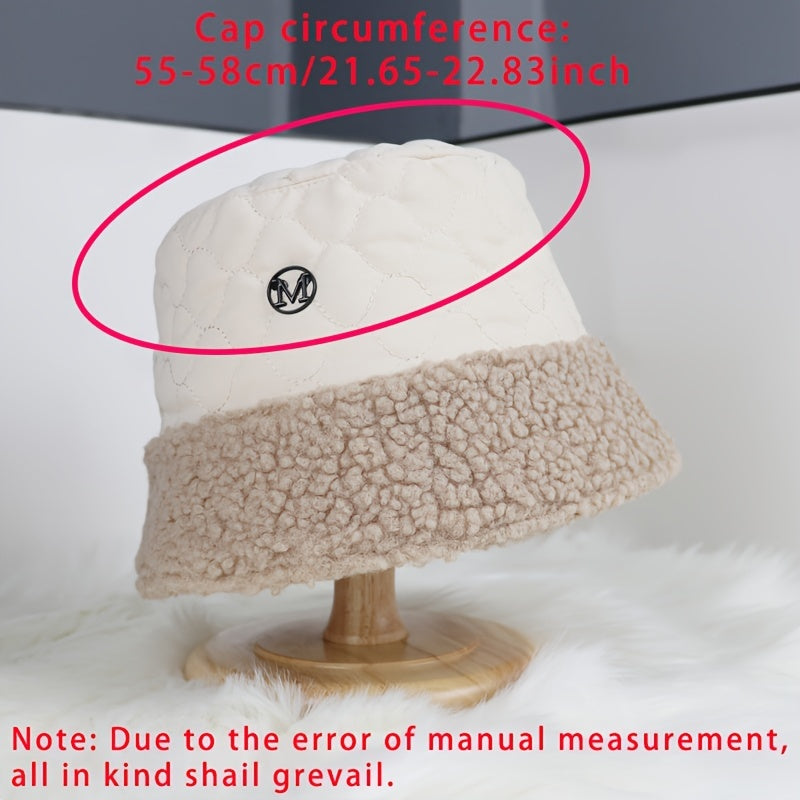 Women Fur Bucket Hat Short Brim Fisherman's Hat