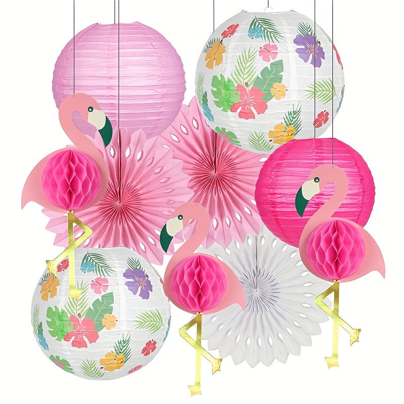 Flamingo Party Decorations Set - Luau Birthday Tropical Bachelorette Party