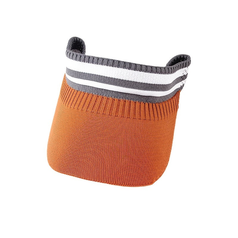 Cotton Knitted Summer Visor Hat Sunscreen Wide Brim Sports Beach Hats