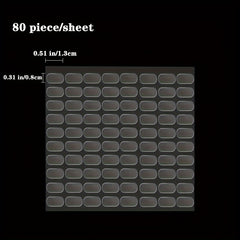 40 pcs Double-Sided Adhesive Foot Stickers Non-Slip Car Decoration Halloween