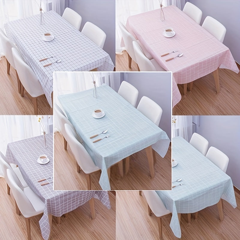 Waterproof Plaid Tablecloth for Picnics Camping Weddings - 1pc