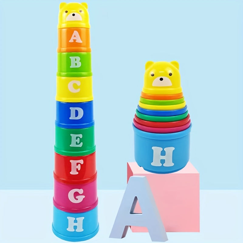 Fun Number Stacking Cup Science & Education Bath Toys