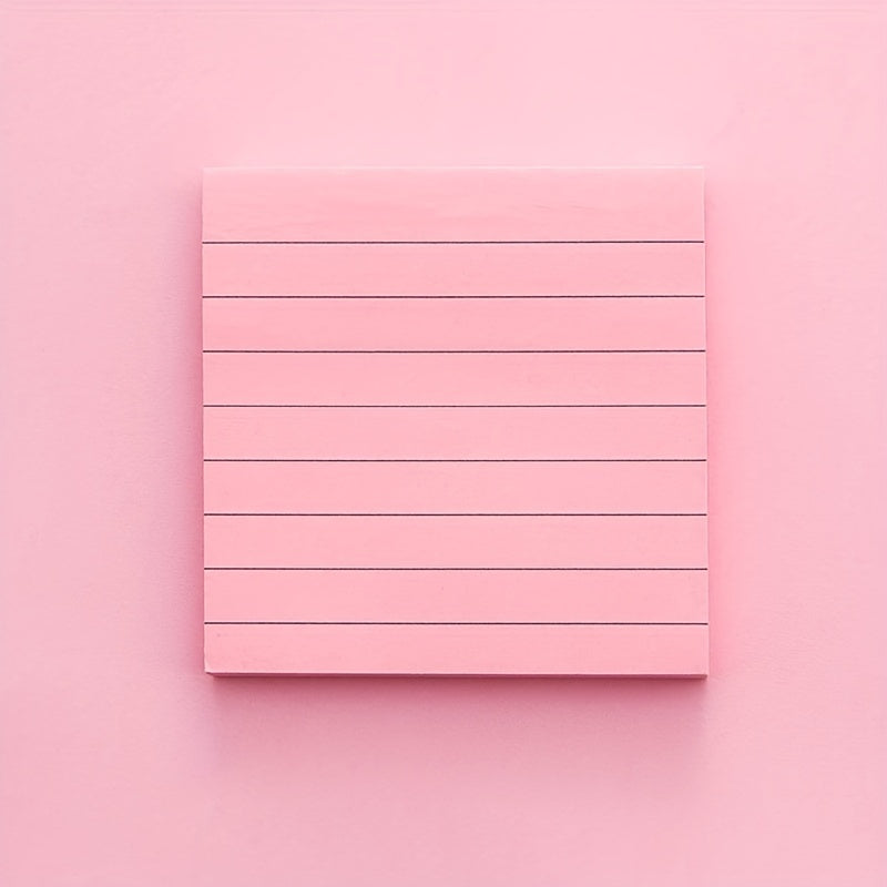 80 Student Grid Cartoon Sticky Notes, Self-adhesive, Horizontal Line Notepad