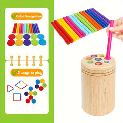 Wooden Sorting Cup Game for Kids