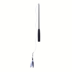 Interactive Feather Teaser Wand for Cats