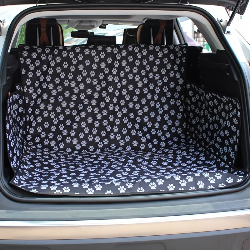 Cat Paws Print Car Trunk Mat Dogs Waterproof Anti Slip Wear Resistant