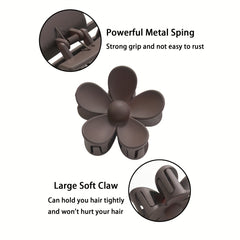 Floral Hair Claw Women's Solid Hair Accessories For Women