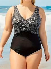  Leopard Print One Piece Swimsuit