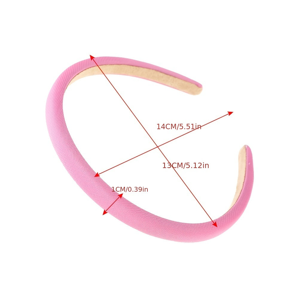 Sponge Headband Retro Style Thin Hair Hoop Non Slip Hairband For Women Girls