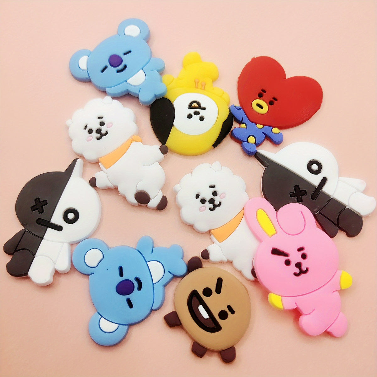 10 20pcs Cute Animal Shoes Charms for Phone Case Decoration