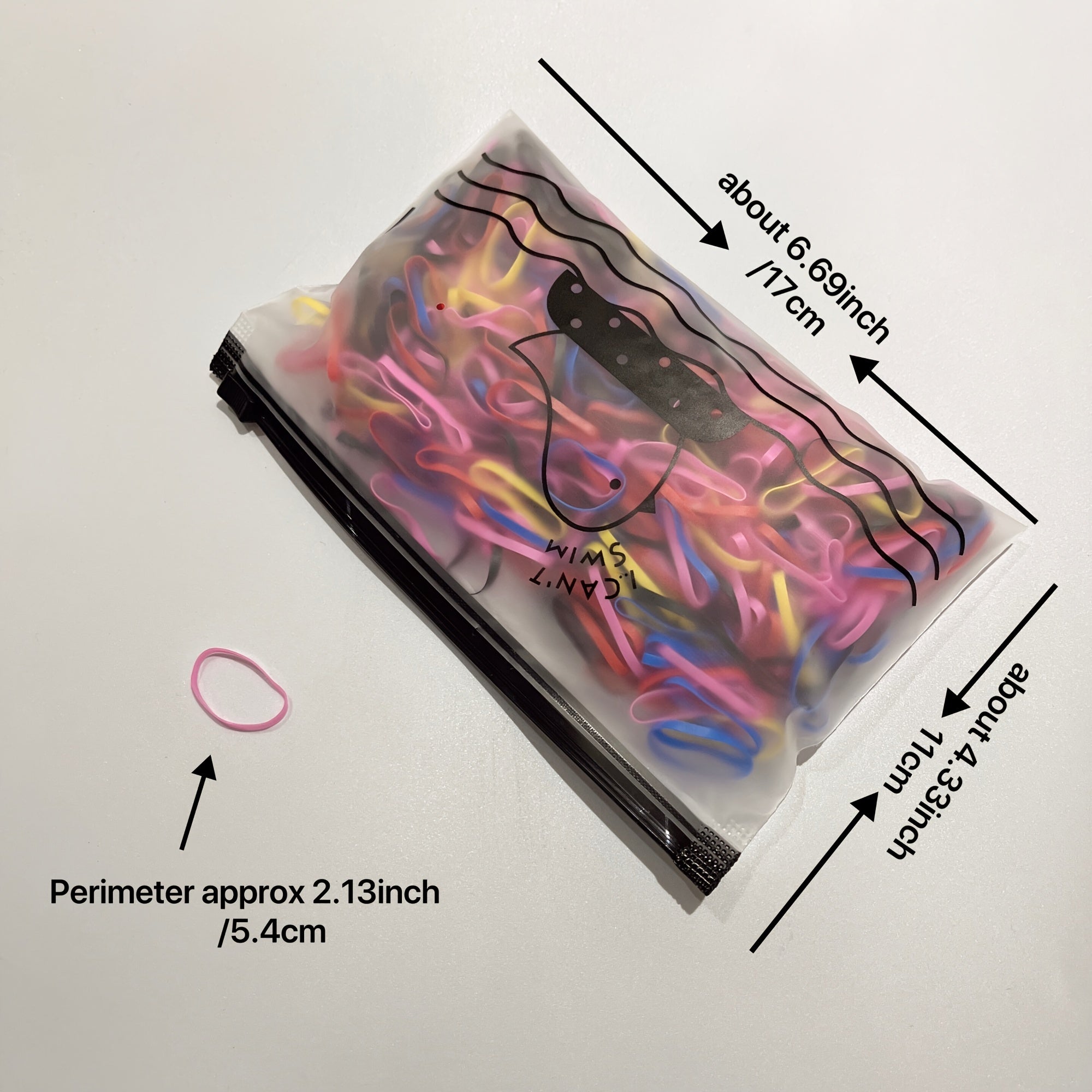 500pcs Colorful Disposable Hair Bands Elastic Hair Ties
