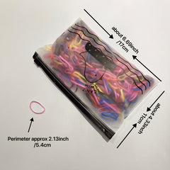 500pcs Colorful Disposable Hair Bands Elastic Hair Ties