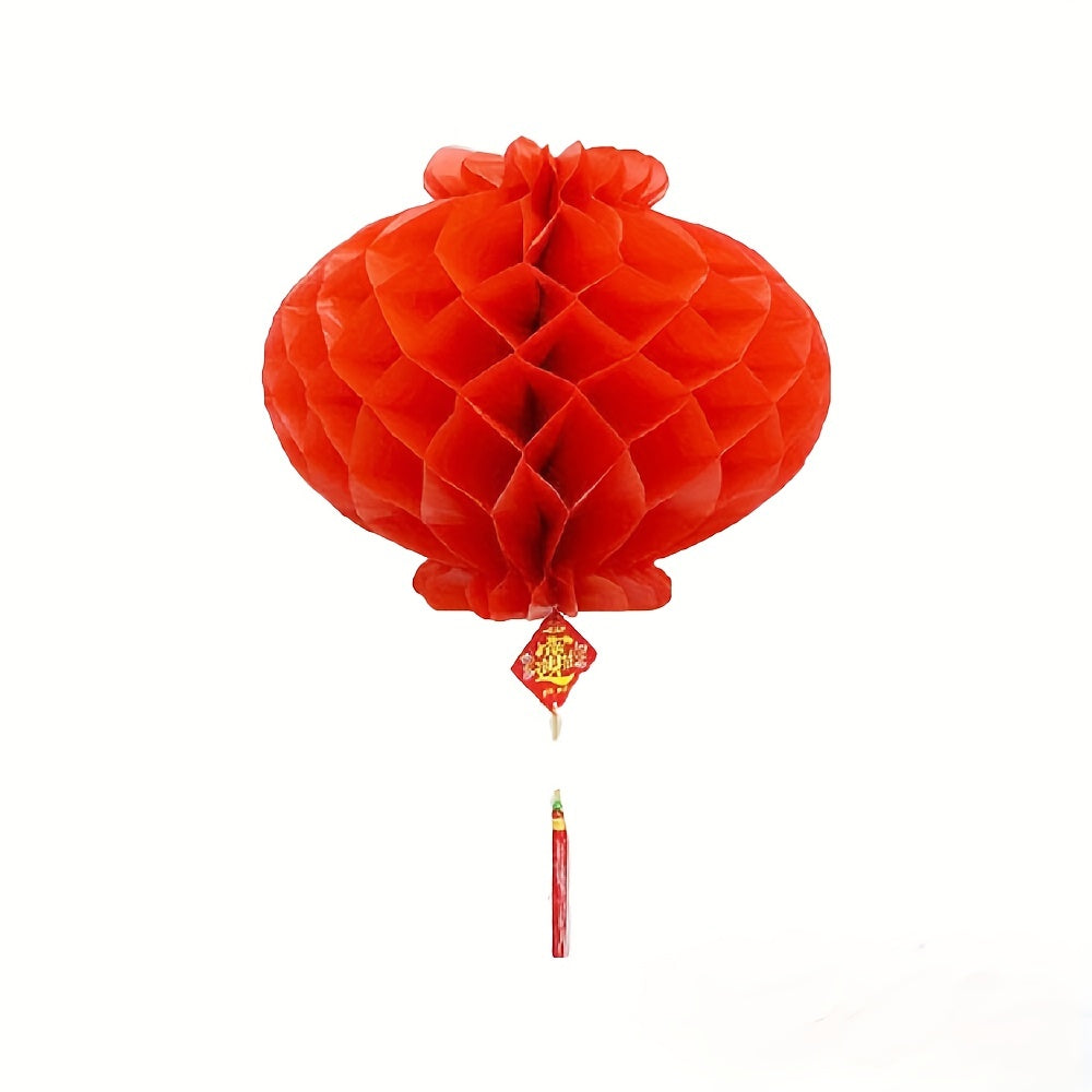 10pcs Red Paper Lanterns Chinese Lanterns Hanging Paper Lanterns Party Ornaments