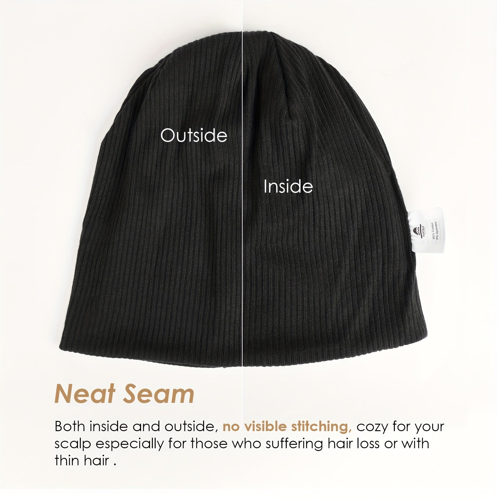 Slouch Beanie Hat Lightweight Soft Cap Thin Knit