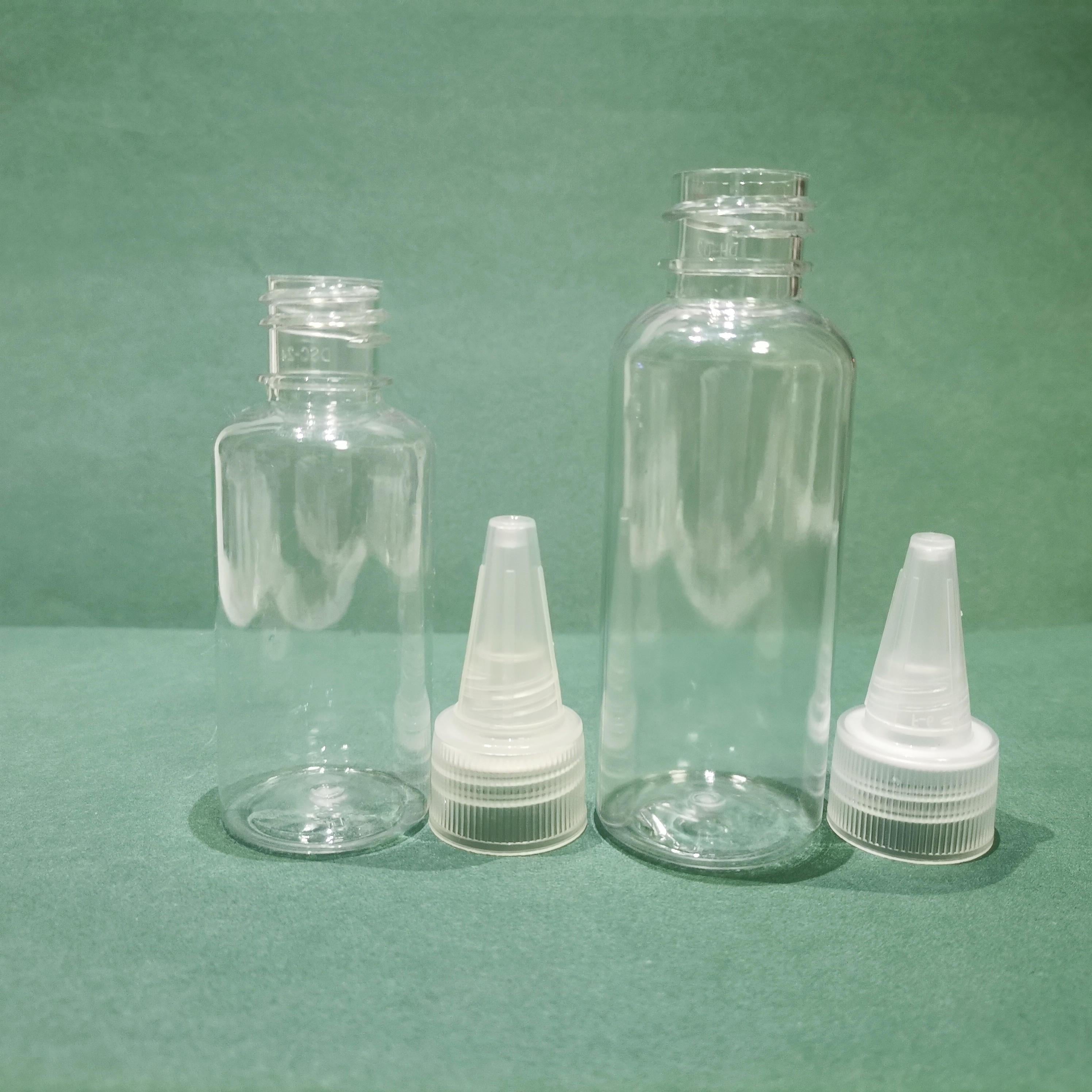 2pcs Squeeze Bottles 30ml & 50ml Twist Cap for Oils Crafts Art Glue Ink