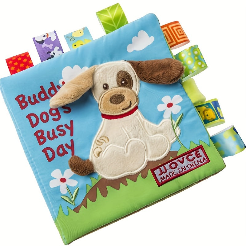 Animal Embroidery Cloth Book for Learning with 3D Design