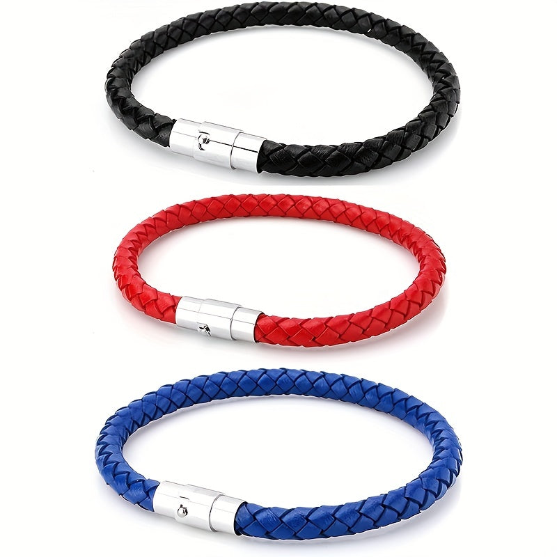 Minimalist Retro Leather Bracelet For Men Daily Decoration Gift Family Friends